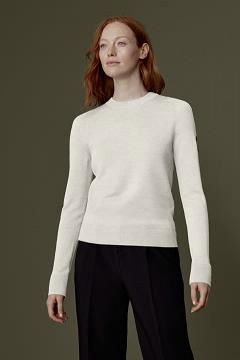 Ropa Canada Goose Mujer Mexico - Saturna Suéteres Blancos OE2374506